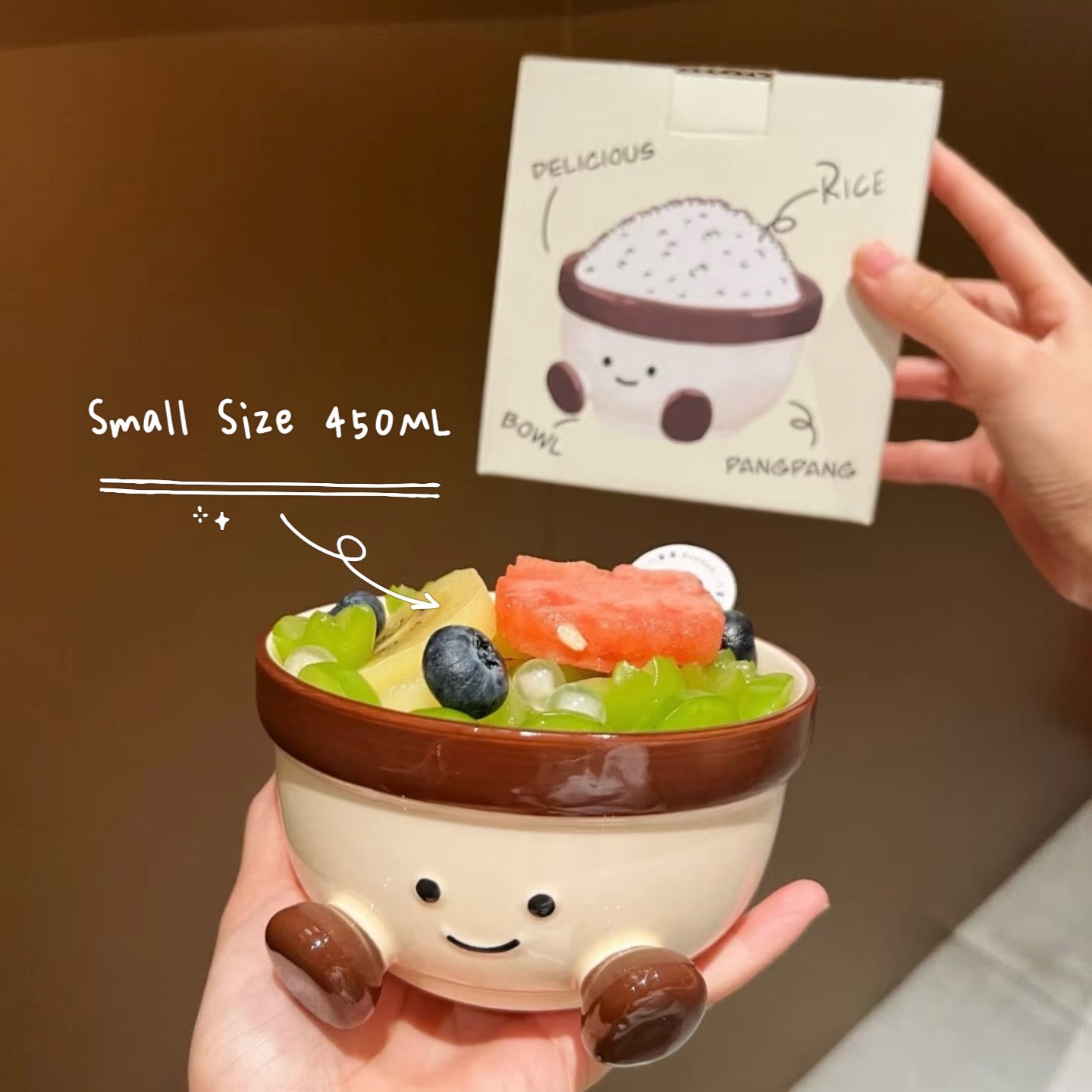 Cute Footed Ceramic Bowl – 450ML &800ML