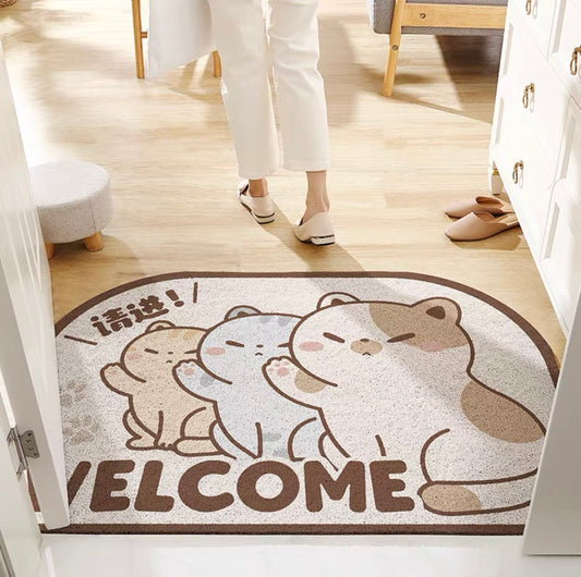 Trio Cat Welcome Doormat-Two Size Available