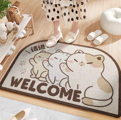 Trio Cat Welcome Doormat-Two Size Available