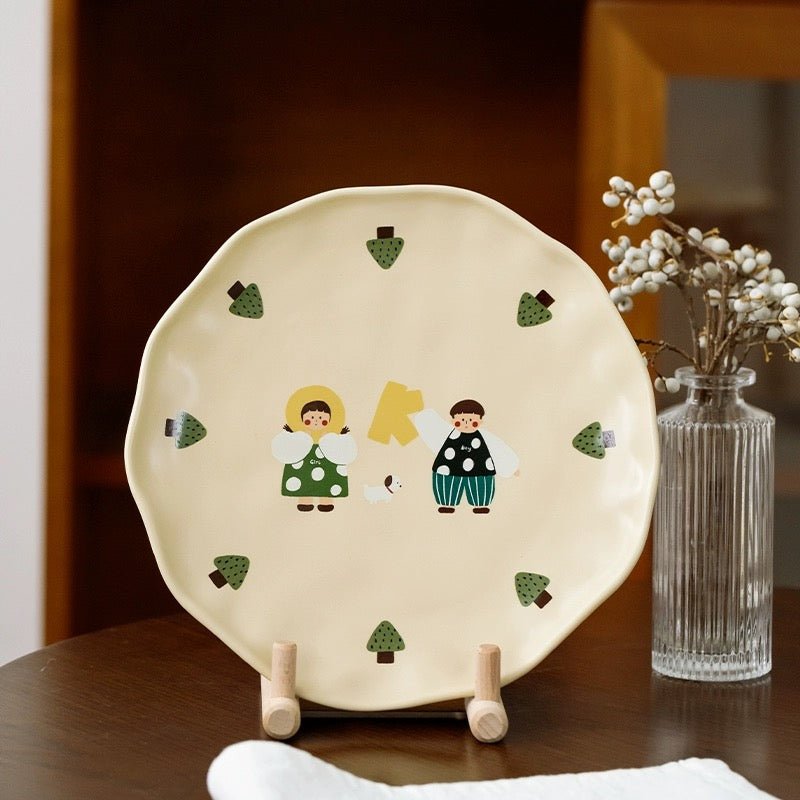 Adorable Boy and Girl Series Dinnerware Gift Set - Set of 6 | Housewarming & Valentine’s Day Gift