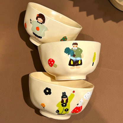 Charming Family Serving Bowl Set ｜Unique Designs, Durable Ceramic｜Multiple Options Available