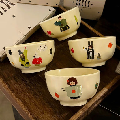 Charming Family Serving Bowl Set ｜Unique Designs, Durable Ceramic｜Multiple Options Available