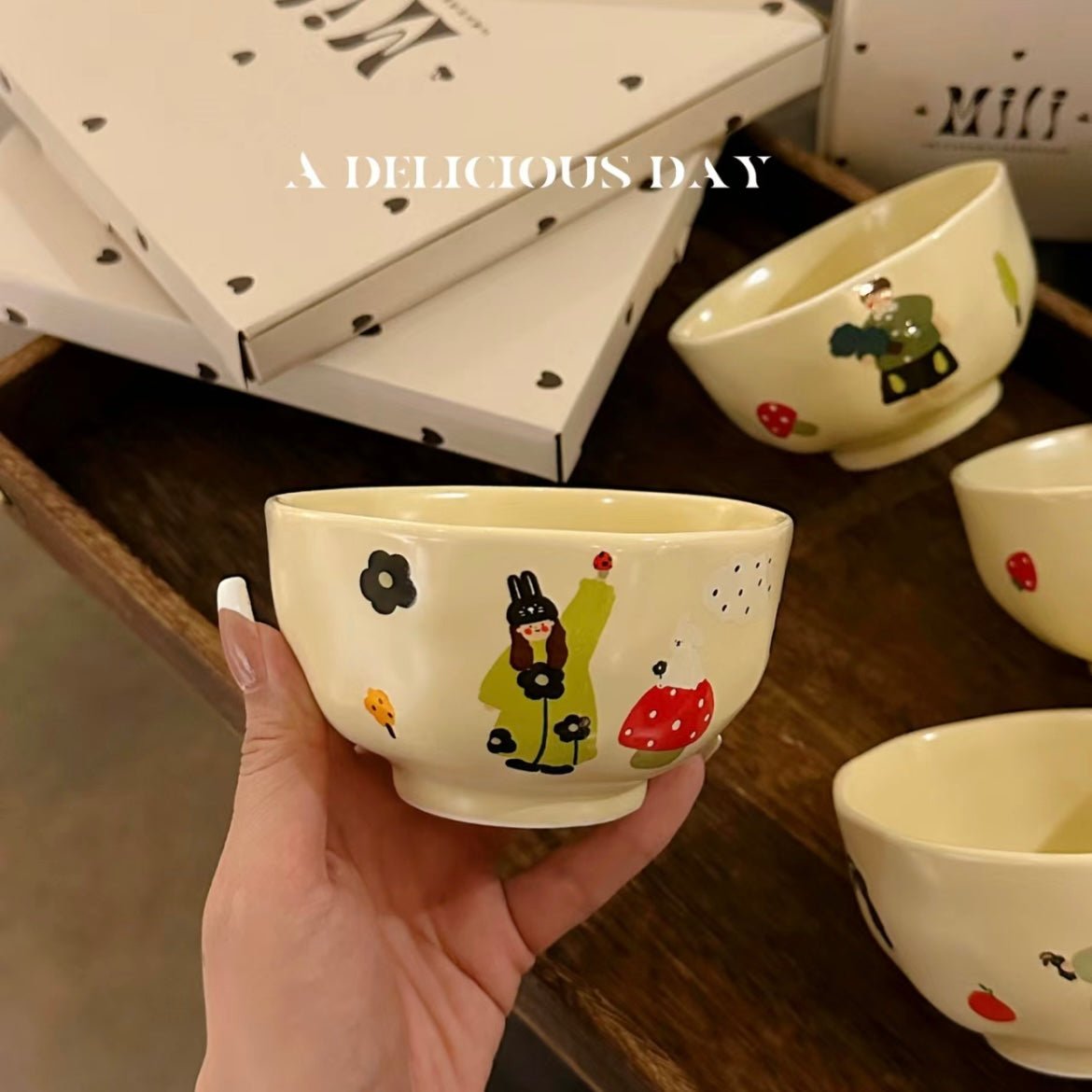 Charming Family Serving Bowl Set ｜Unique Designs, Durable Ceramic｜Multiple Options Available