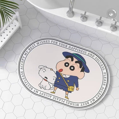 Crayon Shin-chan Bathroom Absorbent Mat