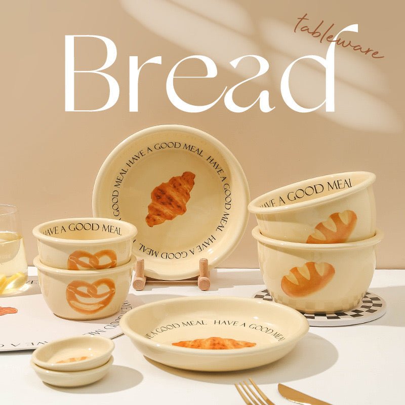 Creamy Yellow Bread Series Tableware