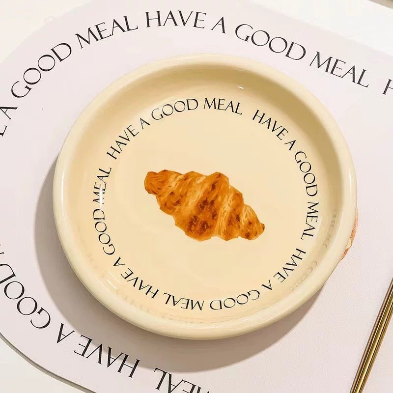 Croissant Ceramic Plate 