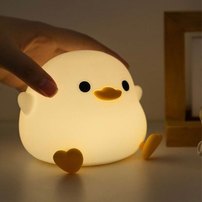 DoDo Duck Tap-on Night Light | Soft Silicone, USB Charging | Perfect Gift Ideas - Wuli Home