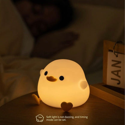 DoDo Duck Tap-on Night Light | Soft Silicone, USB Charging | Perfect Gift Ideas - Wuli Home