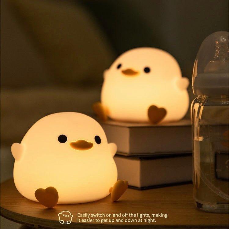 DoDo Duck Tap-on Night Light | Soft Silicone, USB Charging | Perfect Gift Ideas - Wuli Home