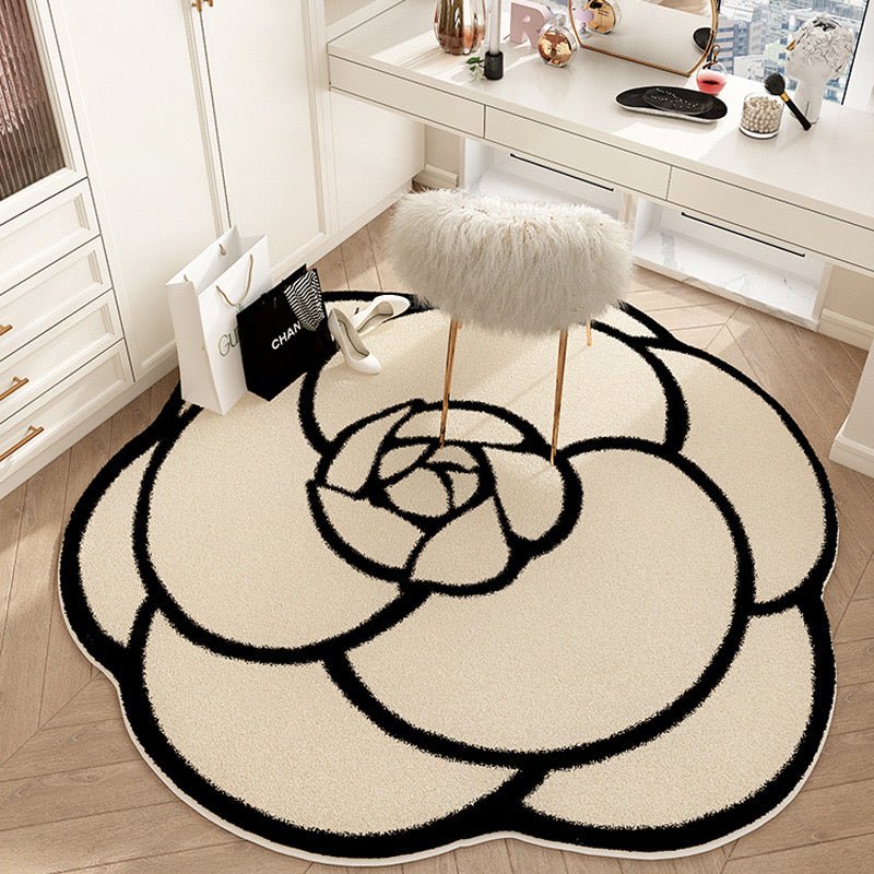 Elegant Camellia Plush Bedside Rug - Available in Two Size - Wuli Home