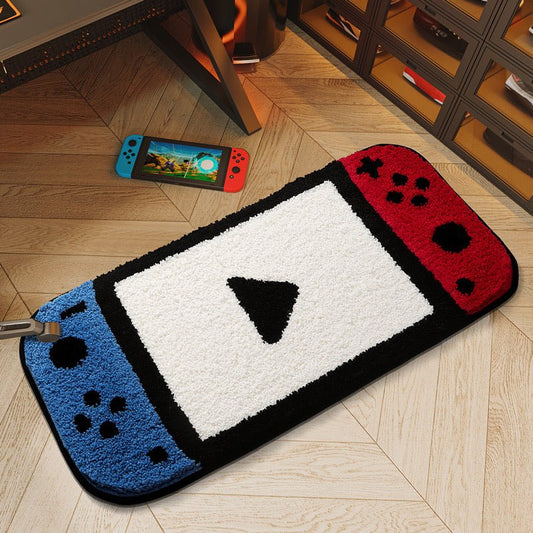 Funny Switch Shape Plush Bathroom Rug Size 40x80cm | Super Absorbent - Wuli Home