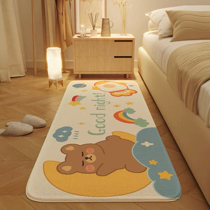 Hug Bear Plush Bedside Rug - Wuli Home