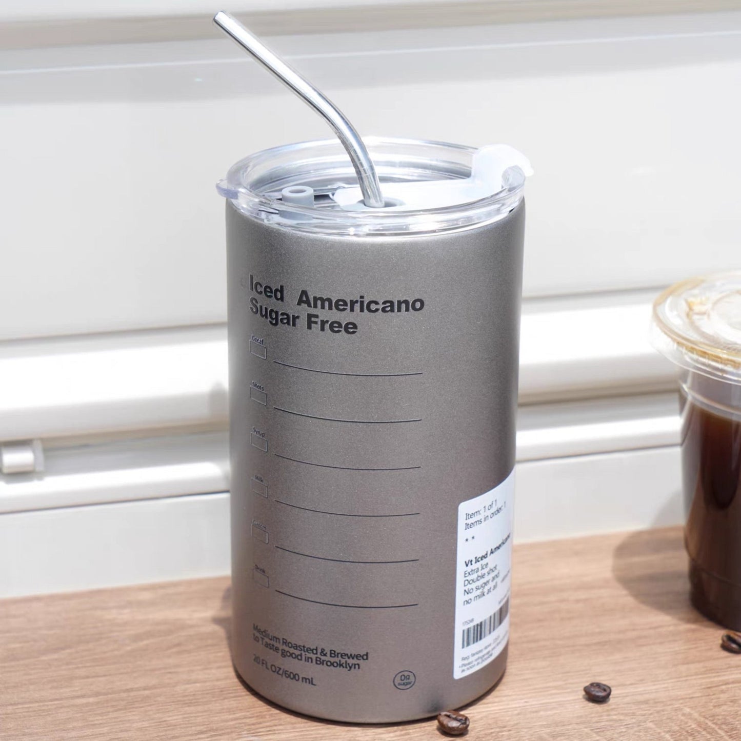 Ice Americano Stainless Steel Straw Mug - Wuli Home