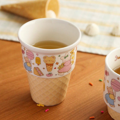 Ice Cream Party Ceramic Mug | Adorable Design, 280ML / 340ML Capacity - Wuli Home