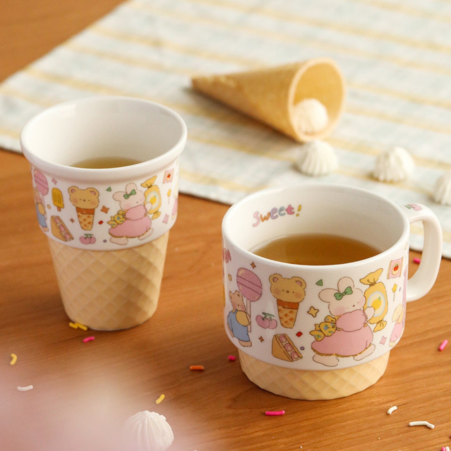 Ice Cream Party Ceramic Mug | Adorable Design, 280ML / 340ML Capacity - Wuli Home