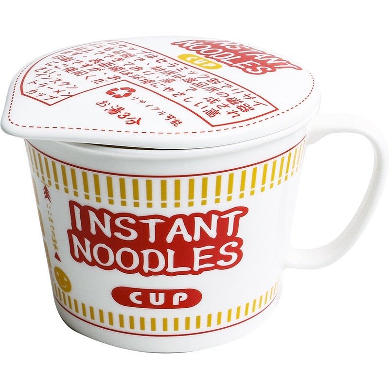 Instant Noodle Ceramic Ramen Bowl - Unique Design, Large Capacity - Wuli Home