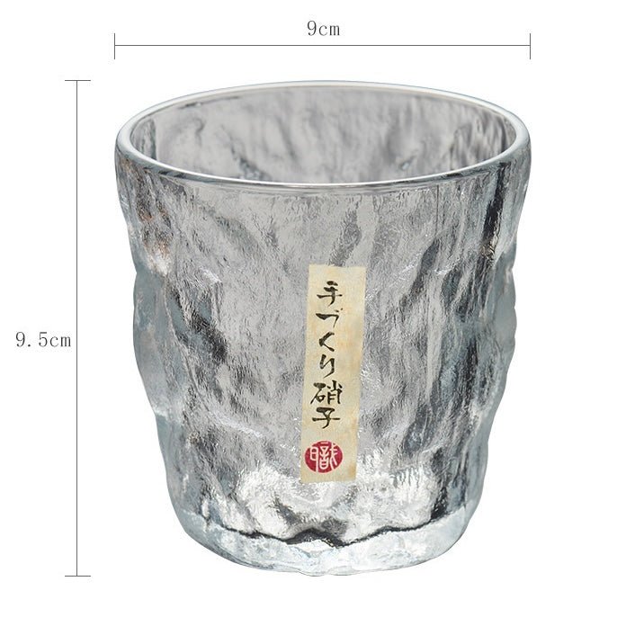 Japanese Glacier Whiskey Glass - Elegant Design, Tranquil Aesthetic, 300ML Capacity - Wuli Home