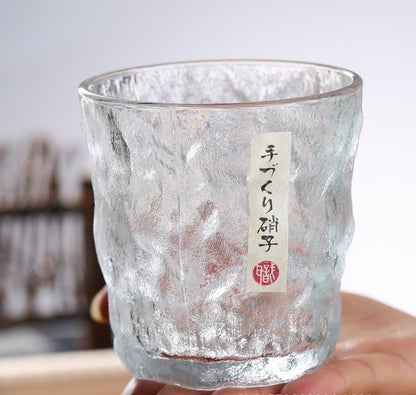 Japanese Glacier Whiskey Glass - Elegant Design, Tranquil Aesthetic, 300ML Capacity - Wuli Home