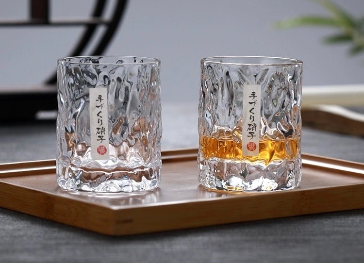 Japanese Style Hammered Matte Sake Glass - Irregular Wave Design, 220ML Capacity - Wuli Home