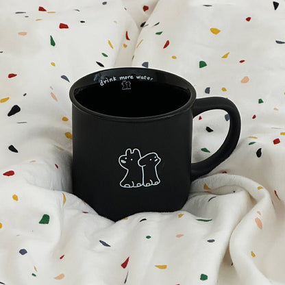 Monochrome Puppy Ceramic Mug | Ideal Gift for Couples, 400ML Capacity - Wuli Home