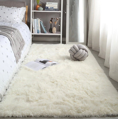 Plush Bedside Rug-Five Color Available - Wuli Home