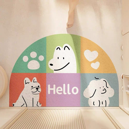 Rainbow Puppy Welcome Doormat - Extra Large - Wuli Home