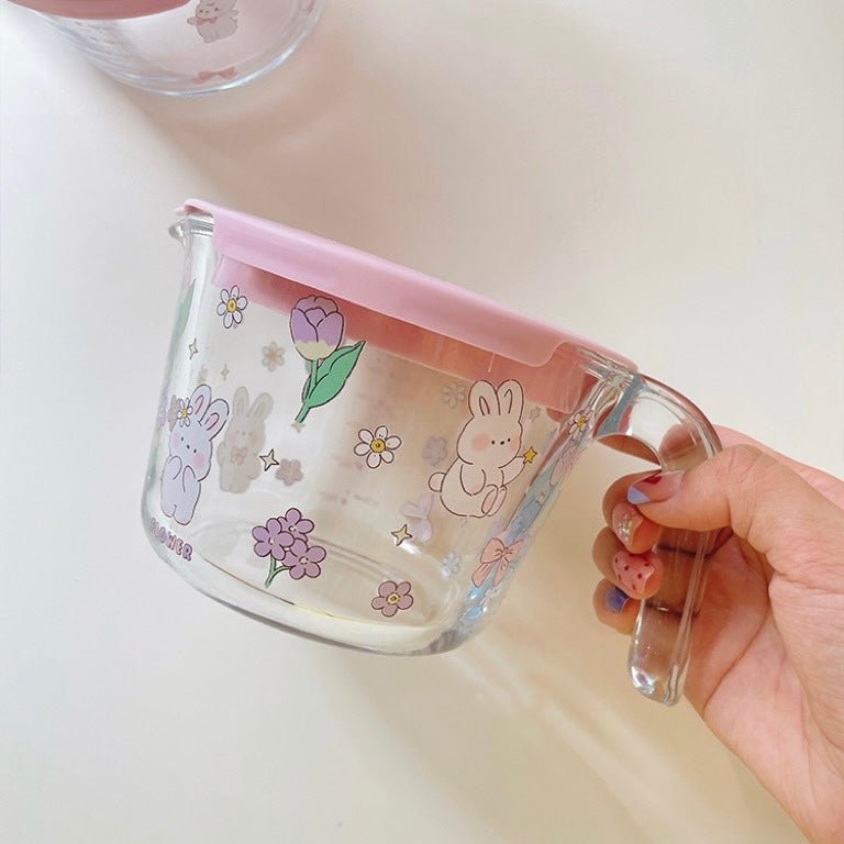 Tulip Bunny Glass Measuring Cup - Wuli Home