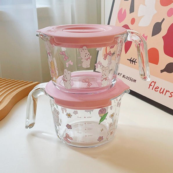 Tulip Bunny Glass Measuring Cup - Wuli Home