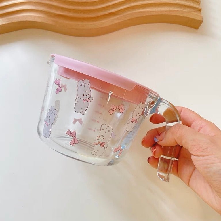 Tulip Bunny Glass Measuring Cup - Wuli Home