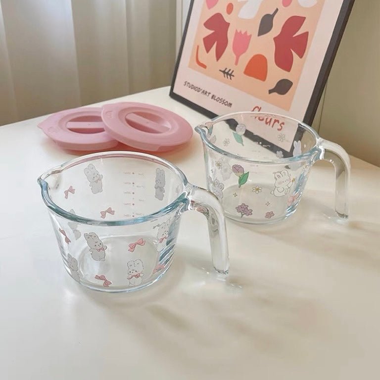 Tulip Bunny Glass Measuring Cup - Wuli Home