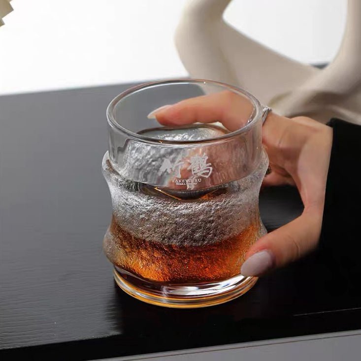 Vintage-style Frosted Whiskey Glass | Distinctive Design, 300ML Capacity - Wuli Home